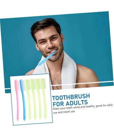 6th Toothbrushes - Travel-Friendly Plastic Toothbrushes for Adults | Huge Head Healthy Cleaning | Perfect for On-the-Go Oral Care - Buy Online on GoSupps.com