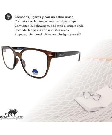 New Model Brown Reading Glasses with Blue Light Filters | Unisex +1.00 | Perfect for Gaming Computers and Reducing Eye Fatigue - Buy Online on GoSupps.com