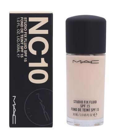 MAC Studio Fix Fluid SPF 15 Foundation NC10 30ml/1oz - Pack of 1 - Buy Online on GoSupps.com