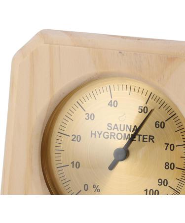 Buy Reliable Wooden Sauna Thermometer Hygrometer | 5% Accuracy | Real-Time Monitoring for Indoor Use - Buy Online on GoSupps.com