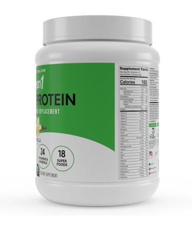 Lean1 Plant Based Protein Powder Meal Replacement Vanilla Flavor Clean Protein 15 Serving Plant Vanilla 27.36 Ounce (Pack of 1) - Buy Online on GoSupps.com