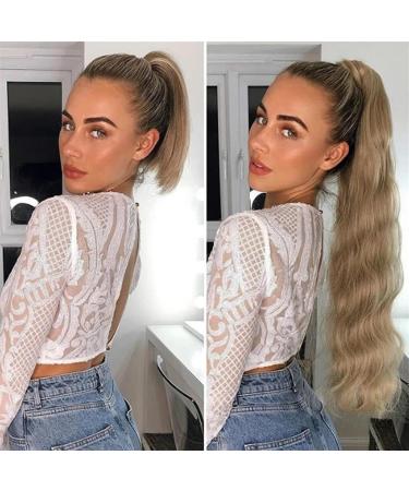 Ponytail Extension Body Wave Ponytail Extensions 24 Inch Wrap Around Ponytails Clip in Wave Heat Resistant Synthetic Ponytail Hair Piece for Women Ponytail Hairpiece for Women (Color : 2 Size : 24 24inches 2 - Buy Online on GoSupps.com