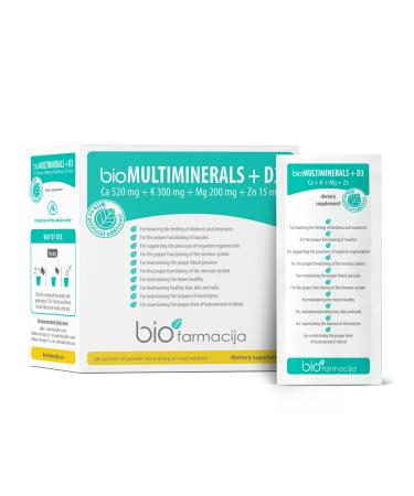 bio Multiminerals Ca 520 mg + K 300 mg + Mg 200 mg + Zn 15 mg + Vitamin D3