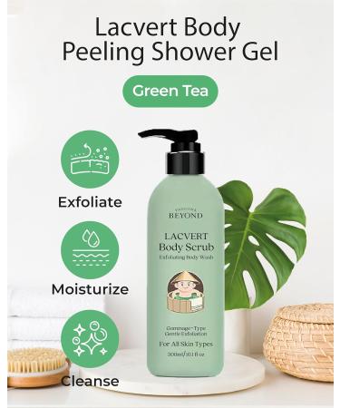 BEYOND Lacvert Body Scrub Peeling Gel - Korean Exfoliating Body Wash with Green Tea for Smooth Skin | 10.1fl oz | Home Spa & Daily Skin Care - Buy Online on GoSupps.com