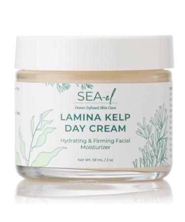 Lamina Sea Kelp Day Cream Hydrating & Firming Anti Aging Glow Natural & Organic Dry Skin Care - Daily Face Moisturizer for Women & Men - 2 Oz