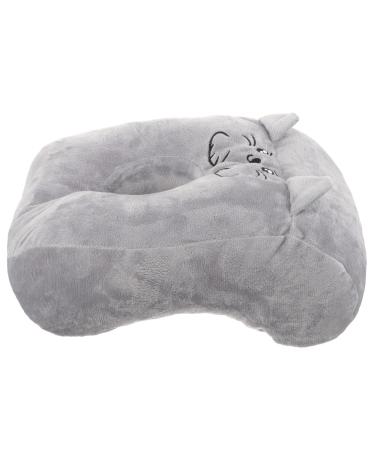 Healeved Pillow For Neck Nap Pillow Gray Girl Pp Cotton Background Gray 28x23cm