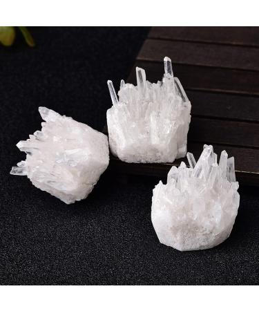 1PC Natural Raw Quartz White Clear Crystal Cluster Stones Crystal Specimen Home Decoration Raw Crystals - Buy Online on GoSupps.com