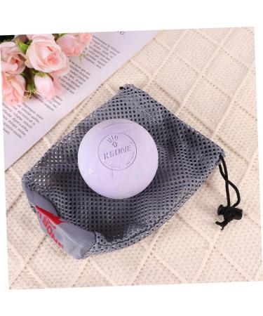 Goohochy Neck Massage Device - E Leaf-Shaped Soap Holder & Roller for Core Training - Violet 6.5x6.5cm | Small Fitness & Yoga Ball - Buy Online on GoSupps.com