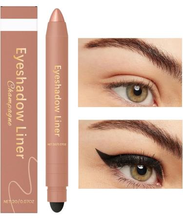 Waterproof Eyeliner 2in1 Daily Eye Makeup Pen Long Lasting Eyeliner for Prom Party Stage Cosplay Concert Wedding Commuting Carnival Daily Costume Social Occasion Travel Woman - Buy Online on GoSupps.com
