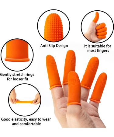 Pufeuoo 200Pcs Latex Finger Covers - Anti Slip Finger Protectors for Sewing, Adhesives, Gardening and Wax - Buy Online on GoSupps.com