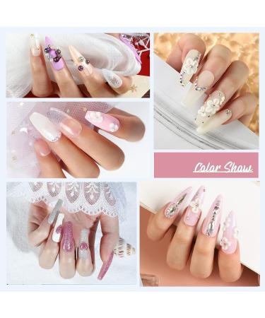 Beginner Acrylic Nail Kit with Professional Supplies - 18pcs Glitter Powder, False Nail Tips, Tools - Spring Colors - Ideal Gifts for Women - DIY - Buy Online on GoSupps.com