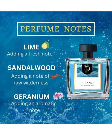 Dionii OCEANOS Mens Eau De Parfum Perfume | Long Lasting Aquatic Fragrance With Sandalwood & Lime 100 ML - Buy Online on GoSupps.com