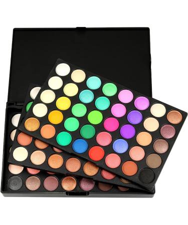 Amagogo 120 Colors Eyeshadow / 7 Brushes Shimmer Matte Waterproof Eye Shadows Party Wedding Makeup Foldable Women Present - Buy Online on GoSupps.com