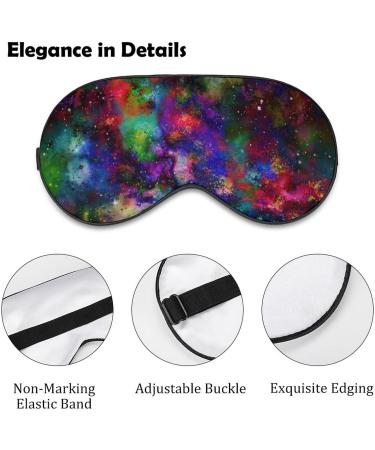 Galaxy Space Nebula Star Sleep Mask for Women | Adjustable Eye Shades & Elastic Strap - Buy Online on GoSupps.com