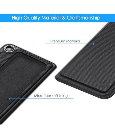 Fintie Protective Cover for Alivecor Kardia Mobile | Premium PU Leather Case with Magnetic Lock & Key Holder | EKG Heart Monitor Accessory - Black - Buy Online on GoSupps.com