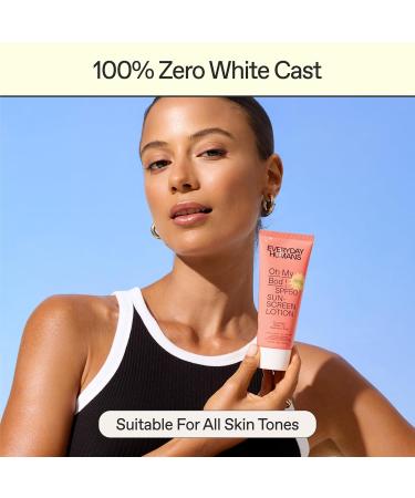 Everyday Humans Oh My Bod SPF50 Face & Body Sunscreen Lotion 3.4 oz - Pack of 2 3.4 Fl Oz (Pack of 2) - Buy Online on GoSupps.com