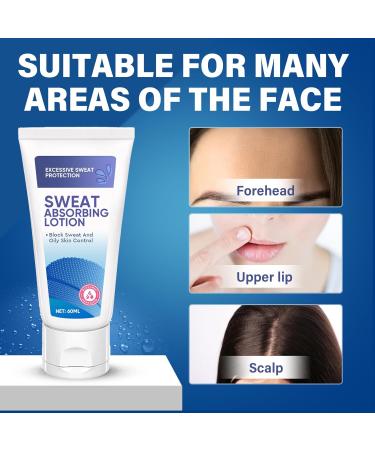 Face Antiperspirant Face Anti Sweat Lotion Oily Skin Control Reduce Facial Perspiration and Shine White - Buy Online on GoSupps.com