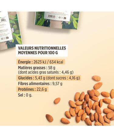 Amandes Enti res Bio D cortiqu es - 500 g 500 g (Lot de 1) - Buy Online on GoSupps.com