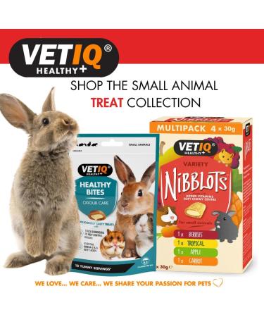 VETIQ Healthy Bites Small Animals Variety Pack 4x30g For Hamster Guinea Pig & Rabbit Treats Odour control Nutrition booster immune system care calming remedy dental care with no preservatives 30 g (Pack of 4) Variety Pack 4x30g - Buy Online on GoSupps.com