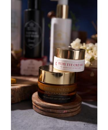 Ruby Ayurvedic Eye Cream 15ML - Anti-Dark Circles Pigmentation Wrinkles and Fine Lines Treatment - Ayurvedic Herbs Kumkumadi Oil Vegan and Natural - Art of Vedas - Buy Online on GoSupps.com
