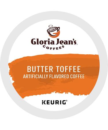 Gloria Jean's Butter Toffee K-Cup Pods 96 Count - Flavored Medium Roast Coffee - Buy Online on GoSupps.com