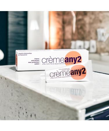 SORIFA - ANY 2 Anti-spot cream with sunscreen - Face and hands - Brown spots freckles (ephelides) old age scars pregnancy mask (chloasma) Tube 25 gr. - Buy Online on GoSupps.com