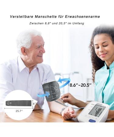 Extra Large Blood Pressure Cuff for Omron - 8.6 - 20.5 XL Replacement Cuff for Large Arms - Gray - Buy Online on GoSupps.com