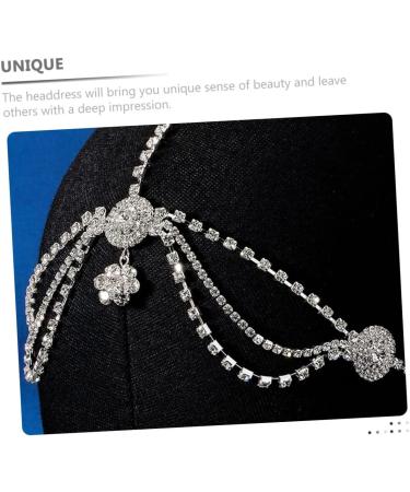 NUSITOU Rhinestone Headband Tassel Rhinestones Headband Head Chain Rhinestone Tassel Headband Hair Chain Rhinestone Head Chain Headpiece Head Chain Headband for Head Jewelry - Buy Online on GoSupps.com