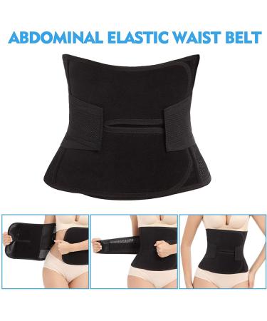 OKPOW Postpartum Belly Wrap - High Elastic Support Belt for Women and Maternity - Black, Small - Buy Online on GoSupps.com