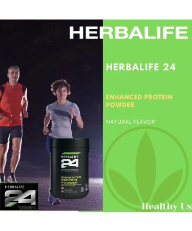 Herbalife 24 Enhanced Protein Powder: Natural Flavor (640 G) for The 24-Hour Athlete Natural Flavor No Artificial Sweetener 0g Added Sugar Gluten-Free - Buy Online on GoSupps.com
