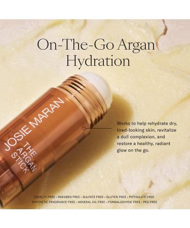 Josie Maran Argan Oil Stick - Vegan Multitasking Body & Face Balm - Radiant Skin & Under Eye Treatment - Antioxidant-Rich Cruelty-Free (10g - Buy Online on GoSupps.com