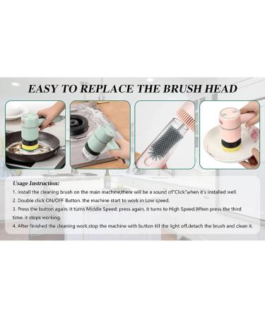 Cordless Shower Scrubber Effective Cleaning Electric Grout Brush Effortless Cleaning Rechargeable Scrubber Multifunctional Brush Head Electric Cleaning Brush Cordless Power Cleaning Brush for Tiles Green - Buy Online on GoSupps.com