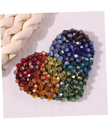 minkissy Metal Hair Clips Colored Hair Clips Metal Hair Barrettes Colorful Hair Clip Alloy Snap Clip Heart Hair Clip Colorful Heart Clip Heart-shaped Beads - Buy Online on GoSupps.com