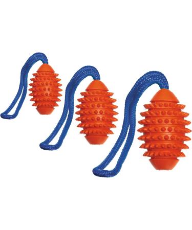 Karlie Ruffus Solid Rubber Aqua Football - 32 cm Orange | Durable Dog Toy for International Shipping - Buy Online on GoSupps.com