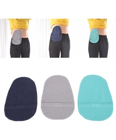 Hohxfyp Stoma Bag Covers - 3 Pack Removable Cotton Inserts Washable & Light Unisex Mixed Colors 23.9 x 16 cm - International Shipping Available - Buy Online on GoSupps.com
