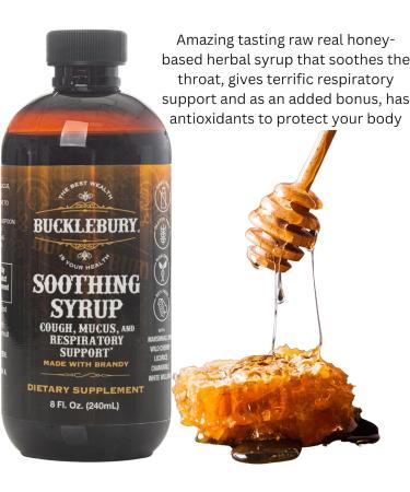 Bucklebury Soothing Herbal Syrup - Upper Respiratory Support Supplement - 8 fl oz - Buy Online on GoSupps.com