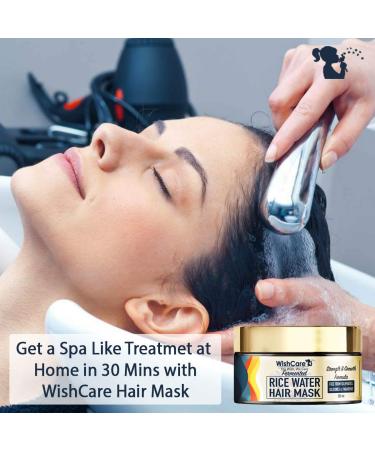 Fermented Rice Water Hair Mask | Strength & Growth Formula for Dry & Frizzy Hair - Sulphate Paraben & Mineral Oil Free - 200ml - Buy Online on GoSupps.com