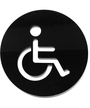 WC Sign for Door - Men's Women's Disabled Mixed Pack of 4 - International Shipping Available - Buy Online on GoSupps.com