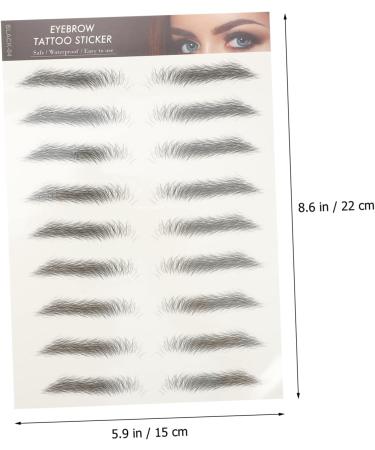 Beavorty 24 pcs eyebrow stickers makeup stickers natural tattoo eyebrow 3D Hair-Like Eyebrows Stickers 4d - Buy Online on GoSupps.com