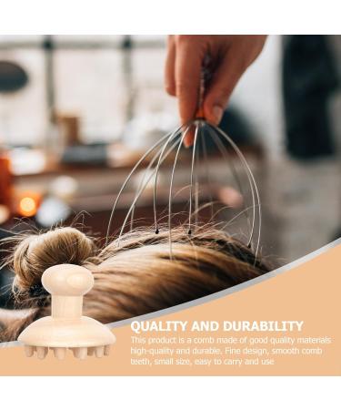 Sewoart Wooden Wide Tooth Massage Comb - Natural Beech Scalp Brush & Head Massage Device for At-Home Relaxation - Buy Online on GoSupps.com