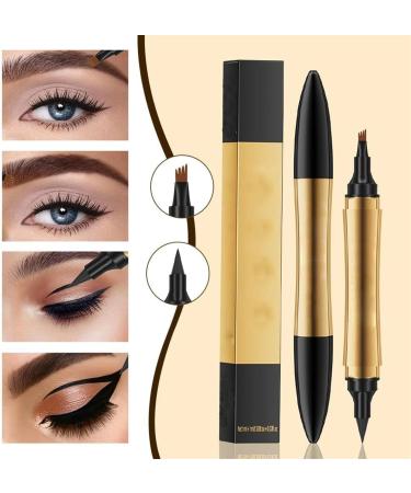 2 in 1 Magic Eyebrow Pencil Eyebrow Contouring Pen 2024 New 3D Waterproof Microblading Eyebrow Pencil Multifunction Double Head Microblading Eyebrow Pencil Waterproof Makeup Tools(Color:04-Black) - Buy Online on GoSupps.com
