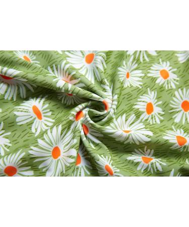 BONVERANO Baby Girls Long-Sleeve One Piece Swimsuit | UPF 50+ Sun Protection | 9-12 Months Daisy Print - Buy Online on GoSupps.com