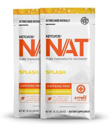 Keto//OS NAT Splash: Caffeine-Free Exogenous Ketones BHB Salts Supplement (20 Count) - Buy Online on GoSupps.com