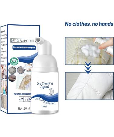 Dry Cleaning Agent Dry Foam Cleaner for Clothes Active Enzyme Clothing Stain Remover All Purpose Rinse-Free Cleansing Spray Fast and Efficient Decontamination 2PCS - Buy Online on GoSupps.com