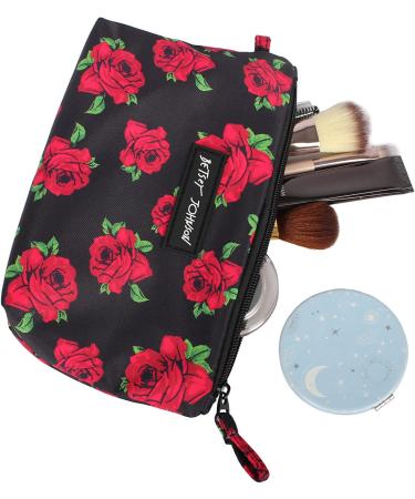Shop Betsey Johnson Covered Rose 8.5 Zipper Cosmetic Pouch - Lightweight & Durable Toiletry Bag for Makeup & Travel Accessories - Buy Online on GoSupps.com