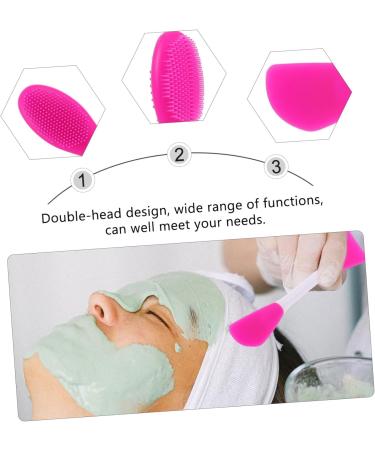 Housoutil 1 Film Stick Set Silicone Brush Mud Brush Double-head Brush Brush Portable Brush Double-head Applicator Brush Cosmetic Brush Purple Plastic Double Brush Skin Care - Buy Online on GoSupps.com