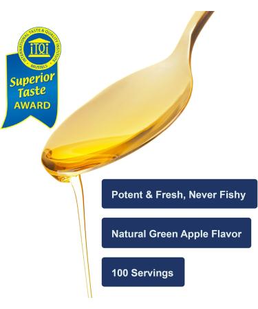 Carlson - Kid's Cod Liver Oil 550 mg Omega-3s Plus Vitamins A and D3 Wild Caught Norwegian Arctic Cod Sustainably Sourced Nordic Liquid Fish Oil Green Apple 250 mL (8.4 Fl Oz) - Buy Online on GoSupps.com