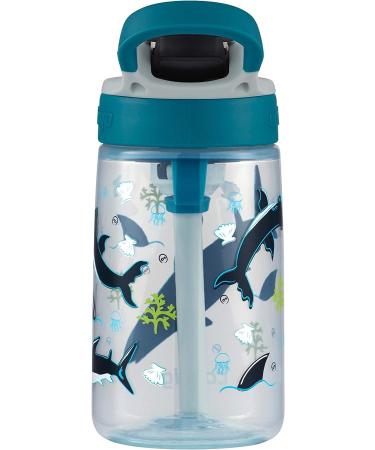 14oz Shark Kids Water Bottle with AUTOSPOUT Straw - Redesigned for Easy Sipping - Buy Online on GoSupps.com
