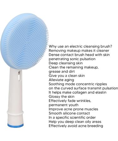 Cleansing Brush Replacement Head Silicone Electric Face Scrubber Replacement Head for Exfoliating Skin Care - Buy Online on GoSupps.com