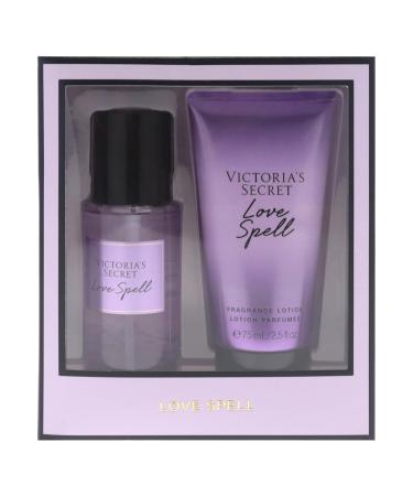 Victorias Secret Love Spell Set for Women - 2 Pc Mini Gift Set 2.5oz Fragrance Mist 2.5oz Fragrance Lotion - Buy Online on GoSupps.com